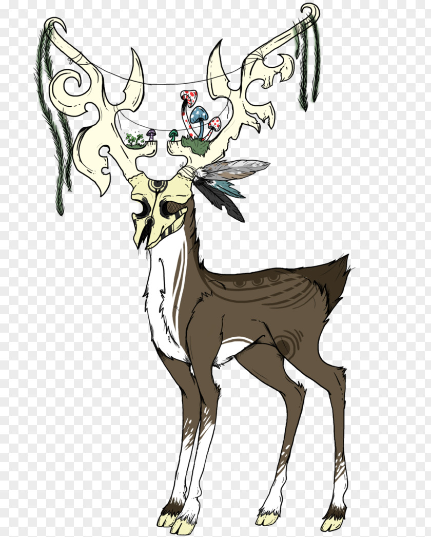 Reindeer Elk Antler Horse PNG