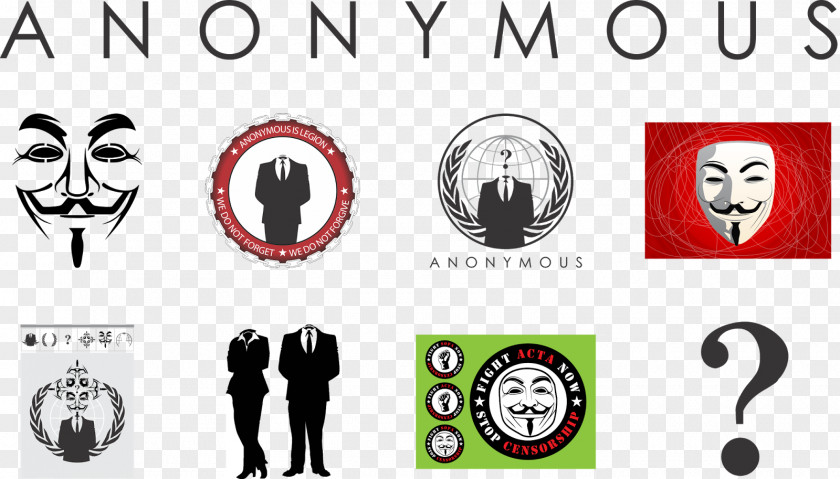 Anonymous Guy Fawkes Mask Logo Concept Apple PNG