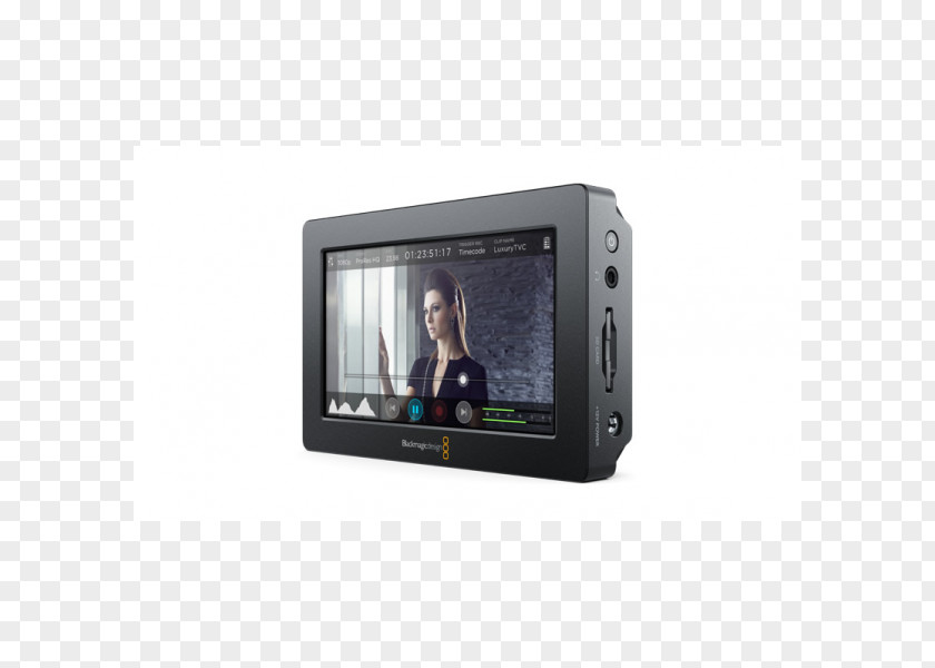 Camera Blackmagic Design Video Assist AVIDAS5HD Serial Digital Interface Computer Monitors PNG