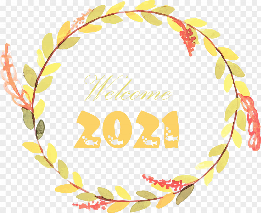 Happy New Year 2021 Welcome Hello PNG