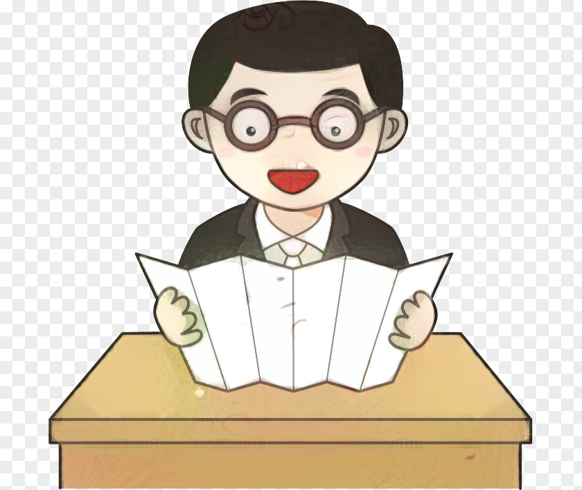 Job Finger Reading Cartoon PNG