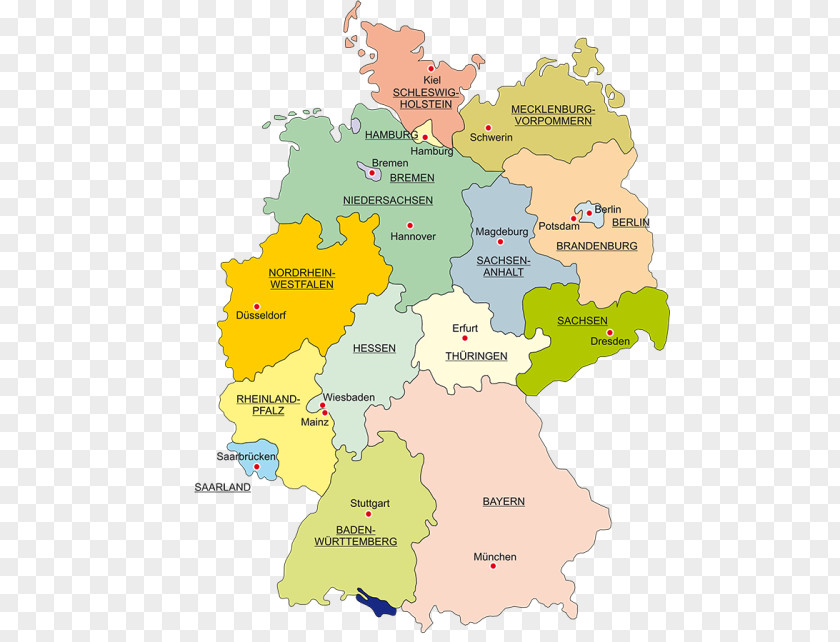 Map States Of Germany Wittenberg Saxony Bavaria PNG