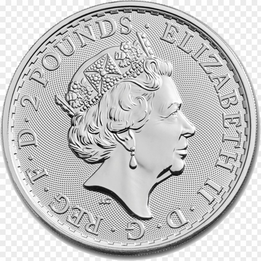 Silver Coin Royal Mint Britannia Bullion PNG