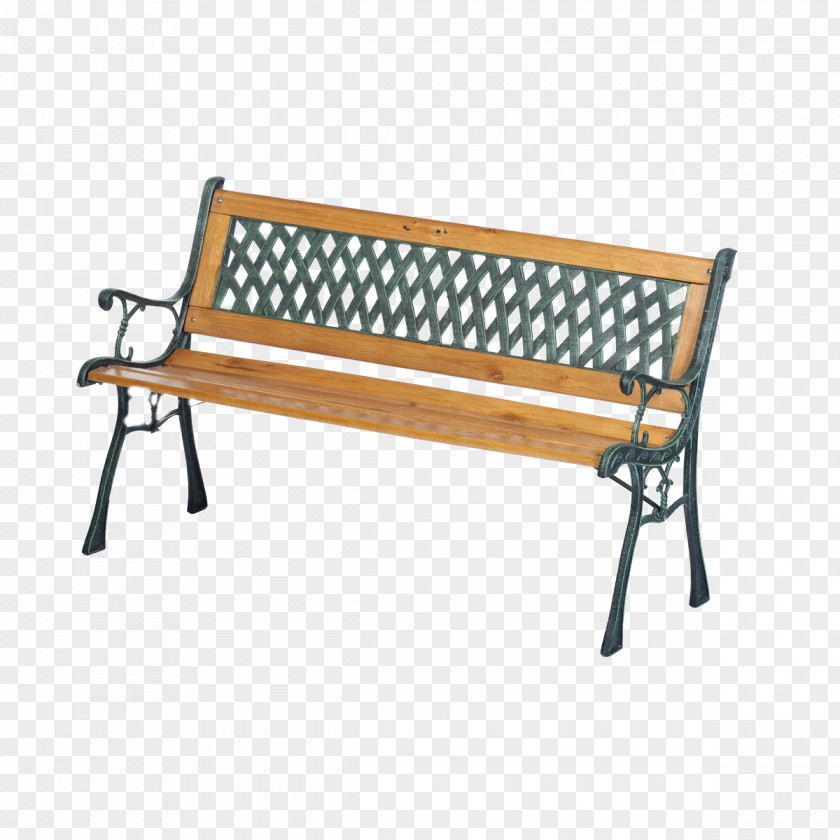 Wood Bench Garden Furniture PNG