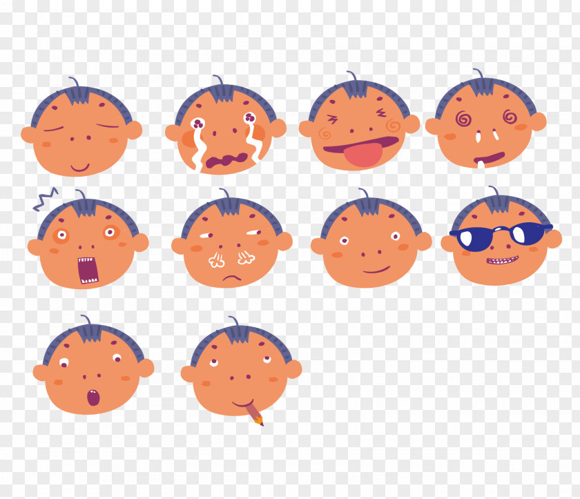 Expression Avatar Cartoon Boy Child PNG