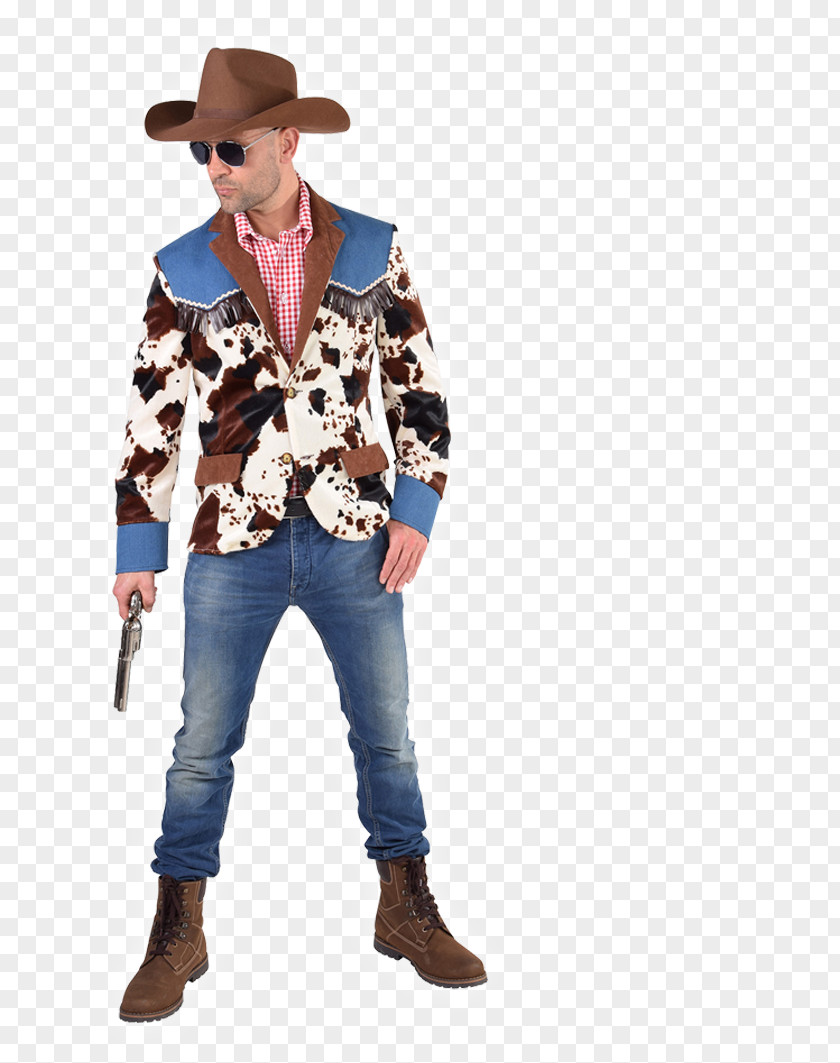 Jacket Cowboy Hat Costume American Frontier PNG