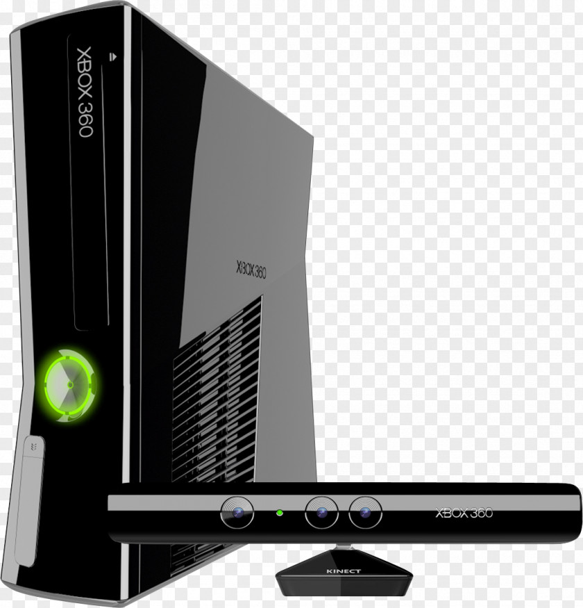 Playstation Xbox 360 Kinect Black PlayStation Video Game Consoles PNG