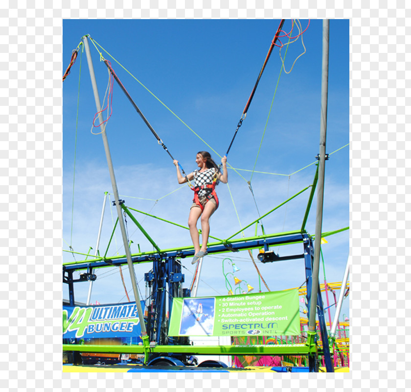 Trampoline Bungee Jumping Pensacola Inflatables Cords PNG