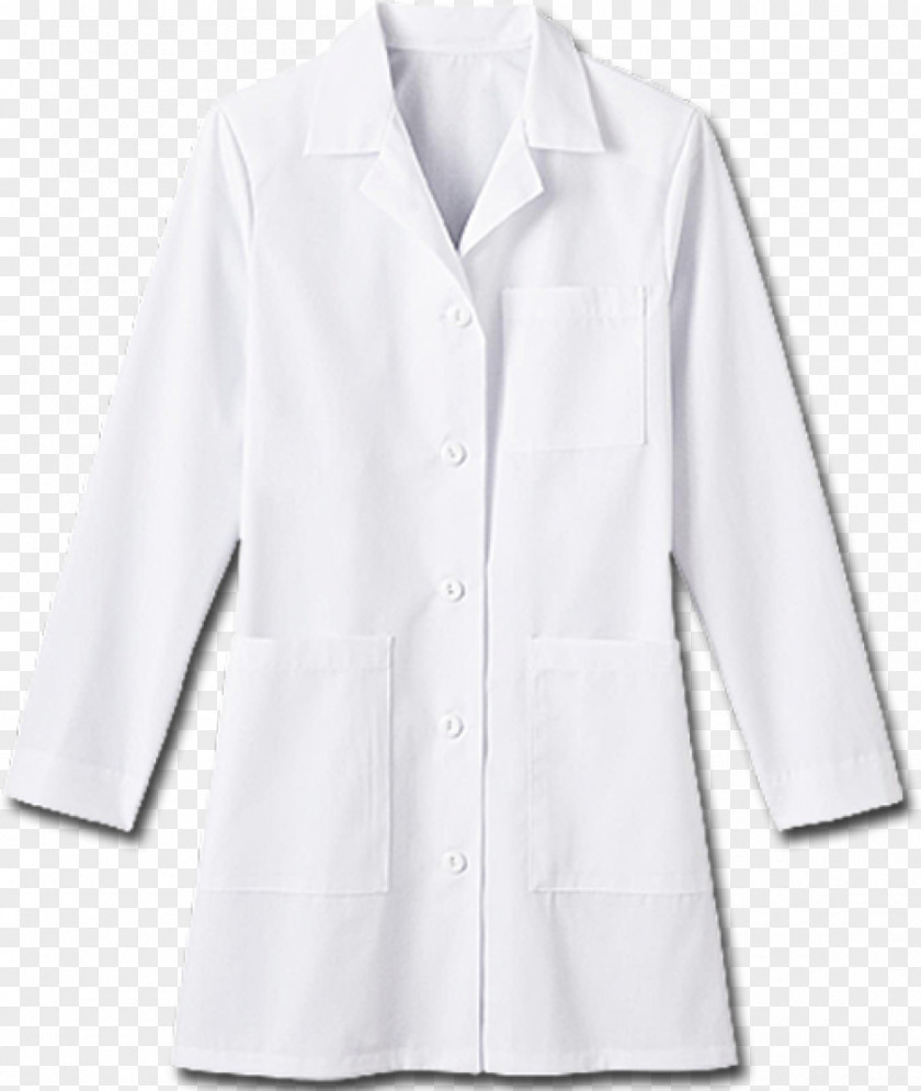 White Coat Lab Coats Blouse Clothes Hanger Collar Sleeve PNG