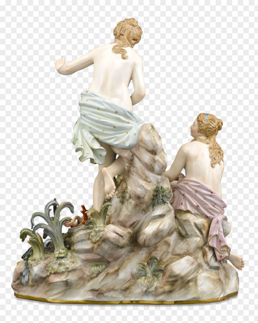 Baracuda Watercolor Meissen Porcelain Figurine Statue Classical Sculpture Antique PNG