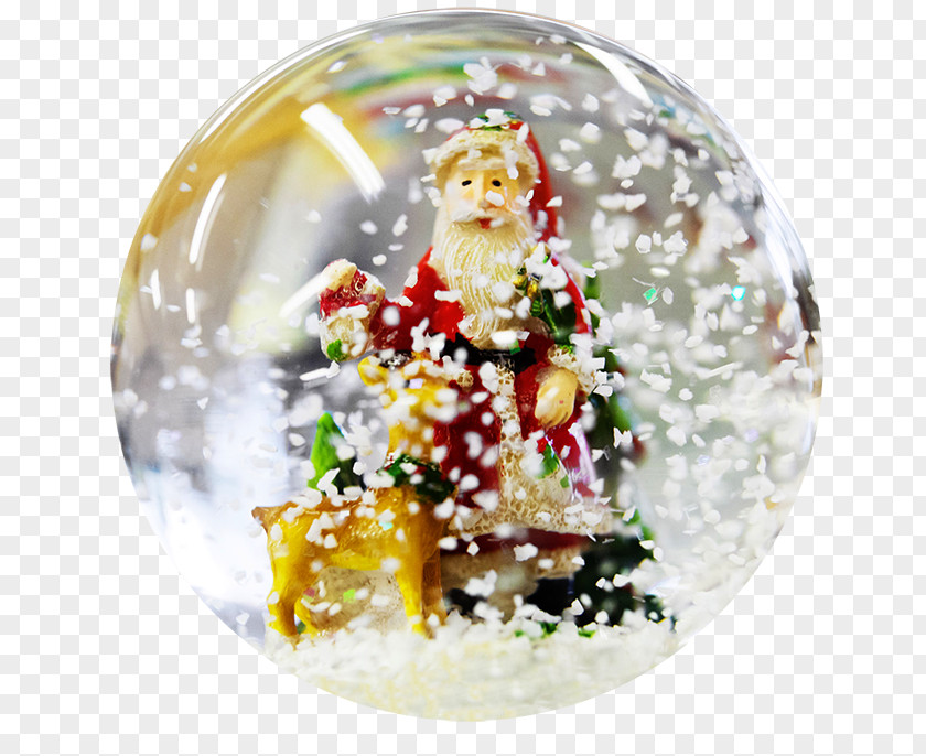 Christmas Snow Santa Claus Globes PNG