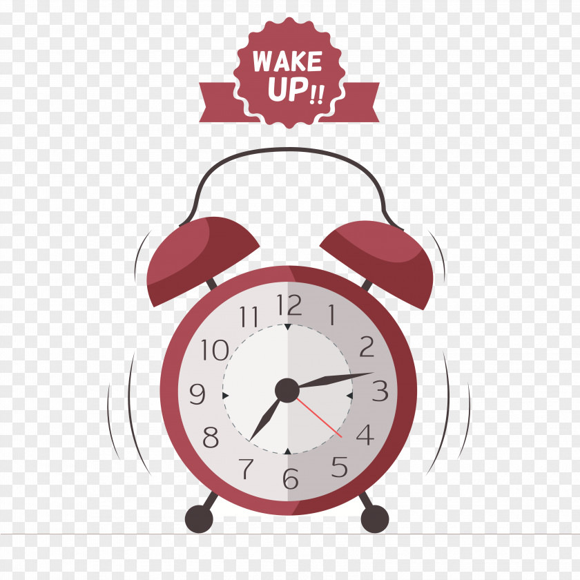 Hand-painted Picture Alarm Clock Device Clip Art PNG