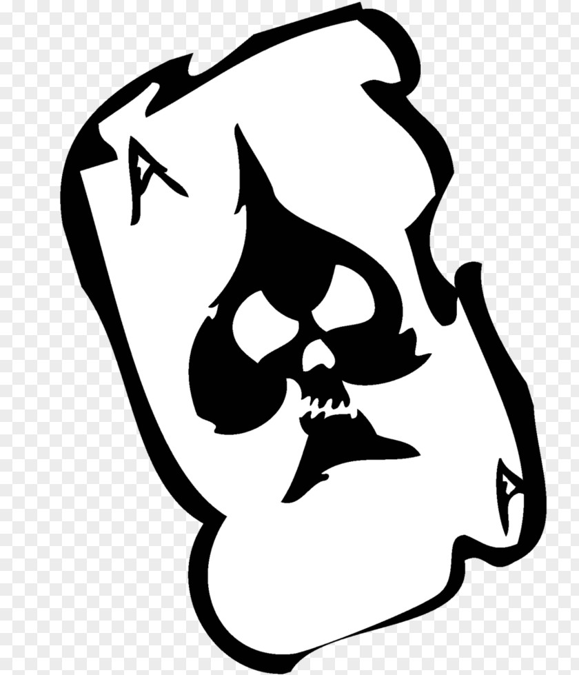 Pic Of Skulls Ace Playing Card Clip Art PNG