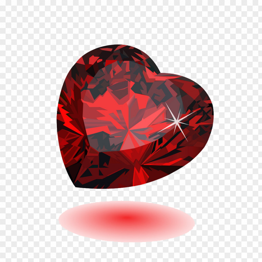 Ruby Heart Red PNG