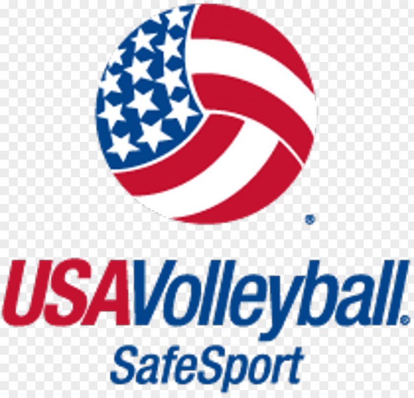 Volleyball Sitting Logo Brand USA PNG