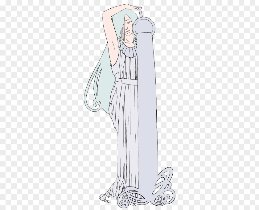 Gown Finger Character Cartoon PNG