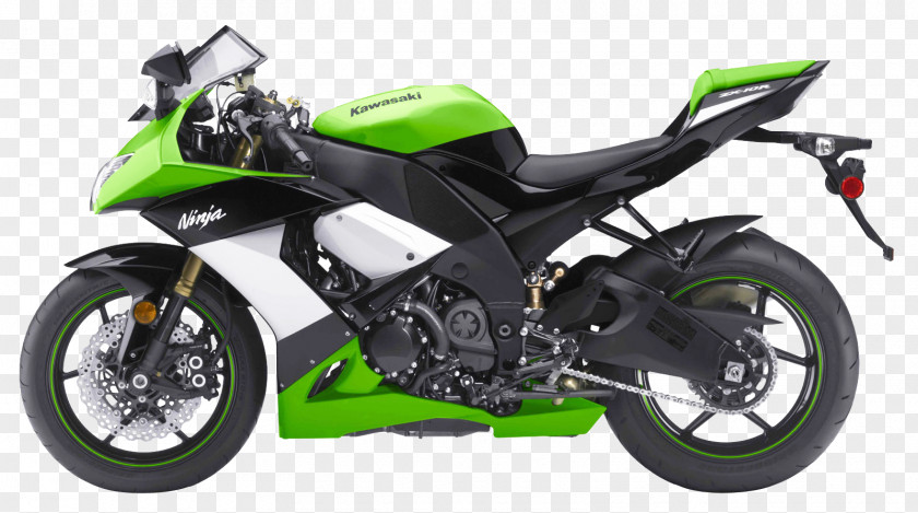 Green Kawasaki Ninja ZX 10R Sport Motorcycle Bike ZX-10R ZX-14 Motorcycles PNG