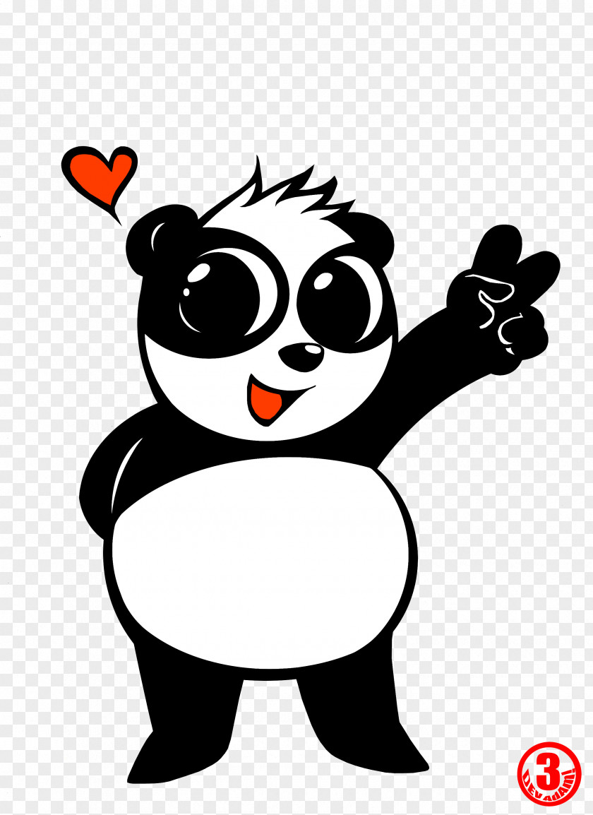 Panda Giant Red Bear Drawing Cuteness PNG