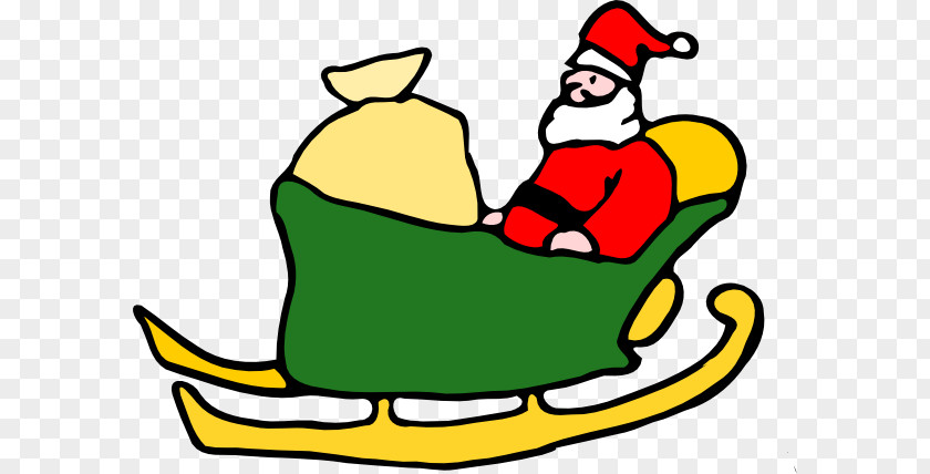 Santa And His Sleigh Pictures Claus Sled Clip Art PNG
