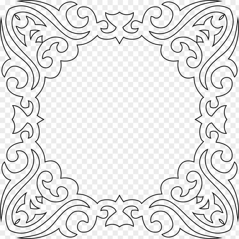 Fancy Line Picture Frames Decorative Arts Ornament PNG