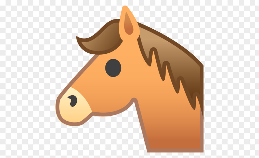 Horse Emoji Android Oreo Nougat PNG
