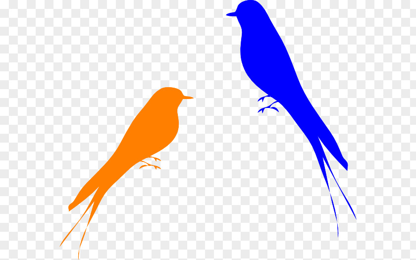Large Birds Lovebird Silhouette Clip Art PNG