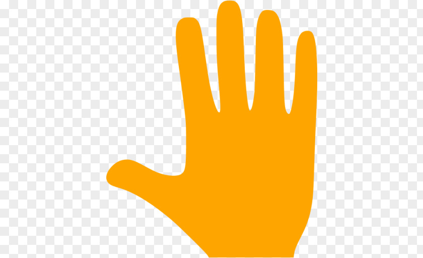 Orange Hand Thumb Clip Art PNG