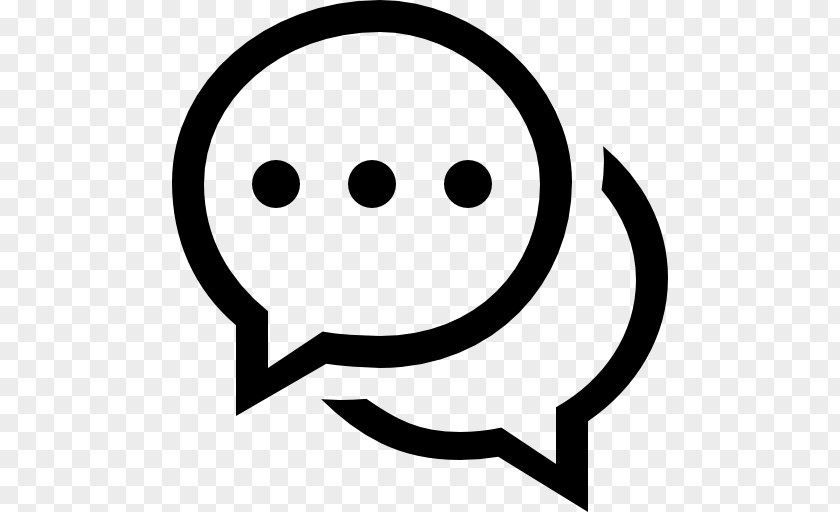 Oval Bubbles Online Chat Symbol PNG