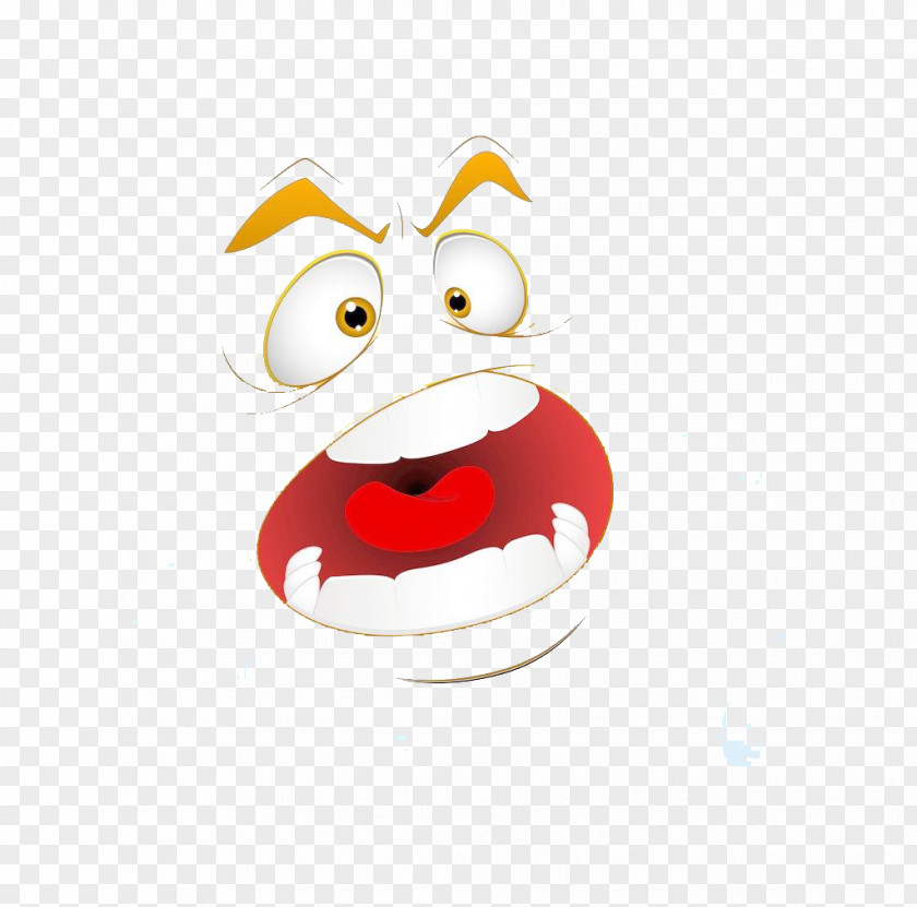 Big Mouth Strange Face Illustration PNG