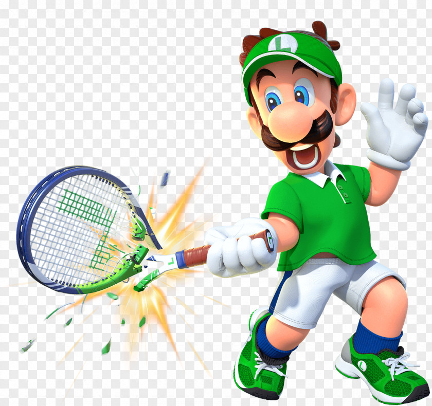 Luigi Mario Tennis Aces Super Bros. Nintendo PNG