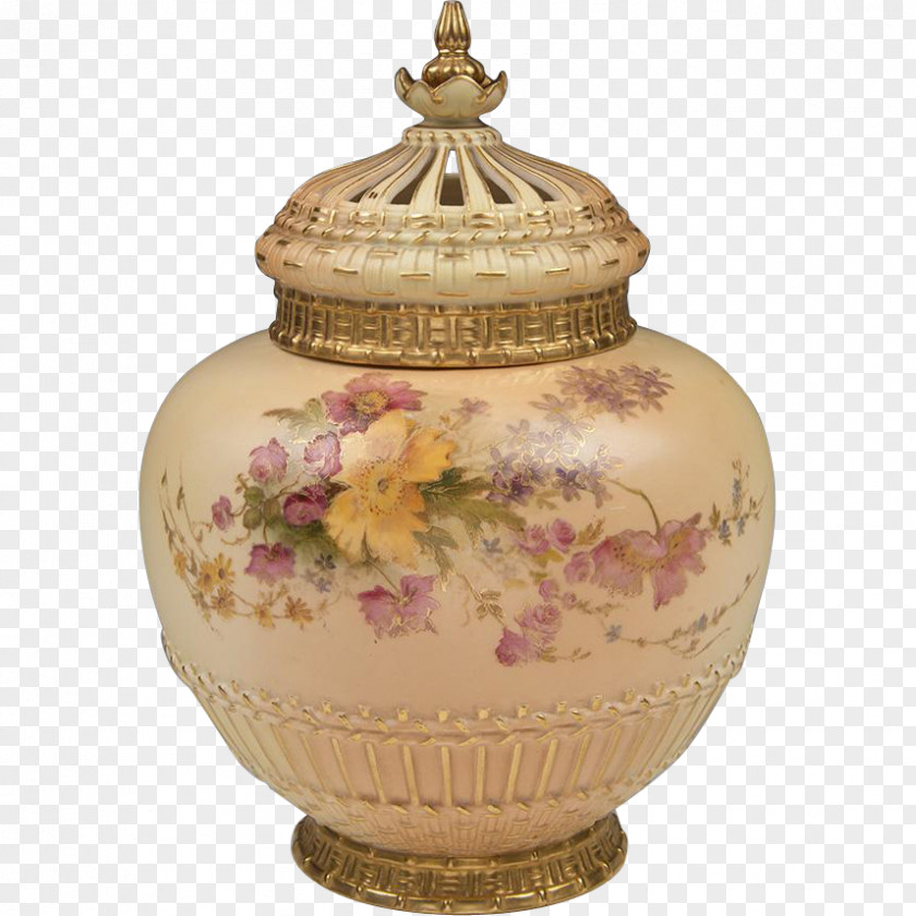 Vase Porcelain Urn Lid PNG