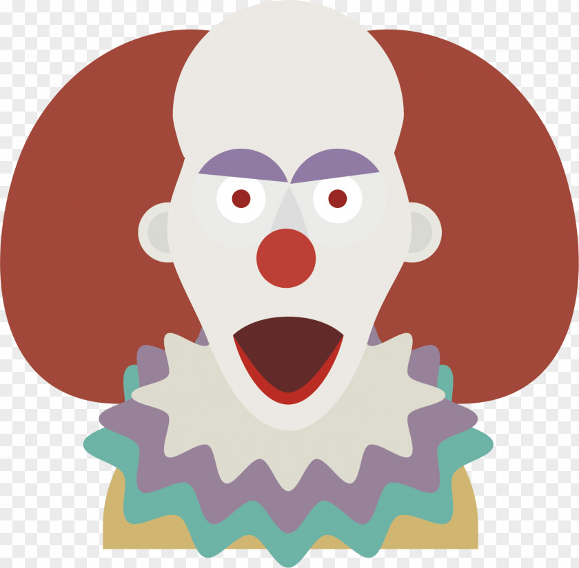 Vector Hand-painted Cute Clown 2016 Sightings Horror Evil Cartoon Illustration PNG