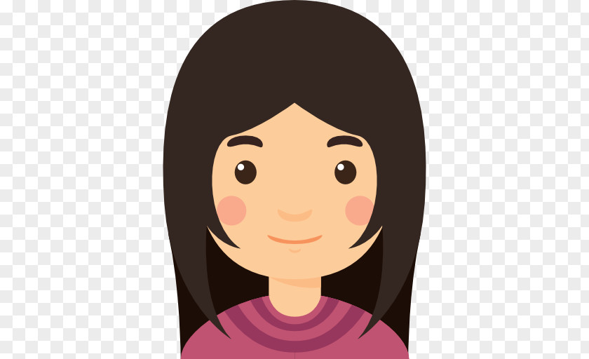 Young User Profile Avatar Woman PNG