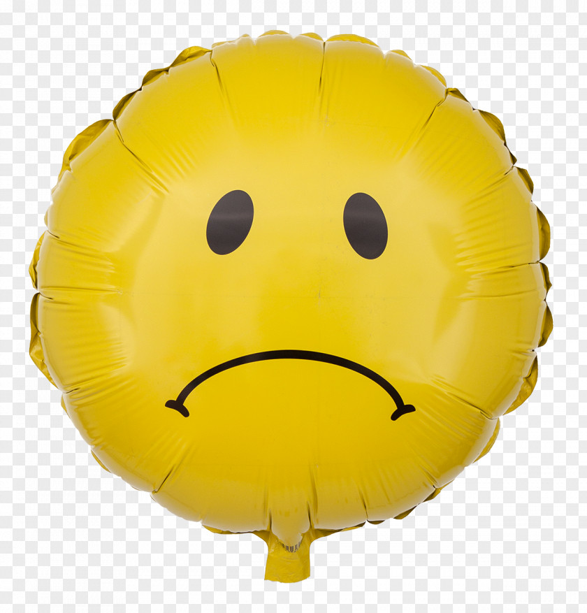Balloon Sadness Face Smiley PNG