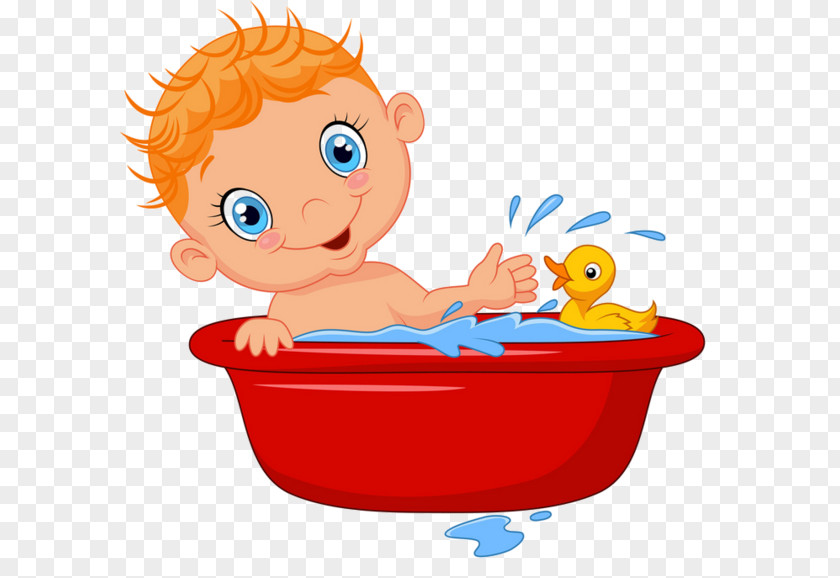 Boy Bath Bathing Bathtub Bathroom PNG