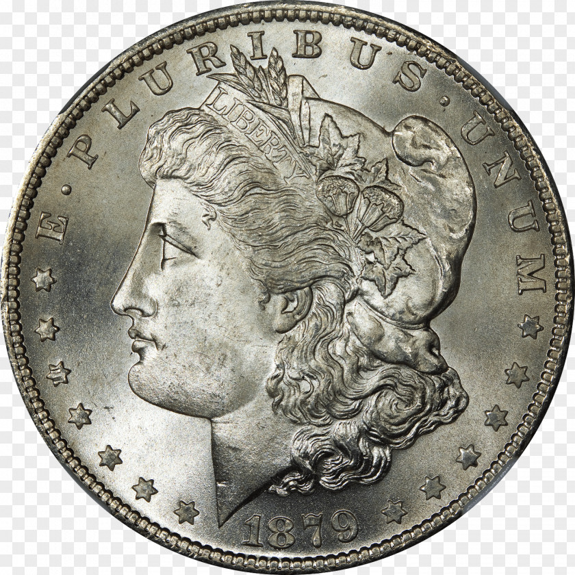 Coin Image Morgan Dollar Silver United States PNG