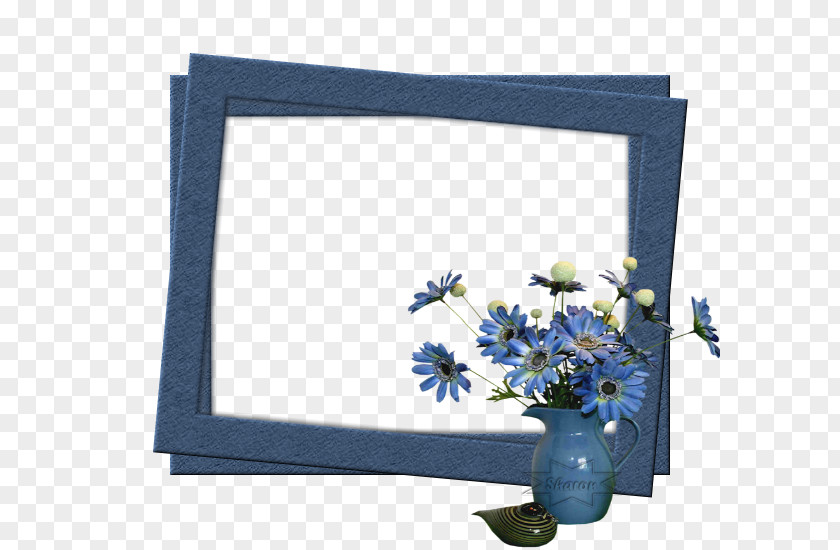 Design Cut Flowers Floral Picture Frames PNG