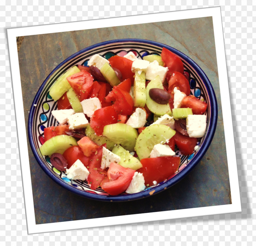 Greek Salad Vegetarian Cuisine Feta Recipe PNG