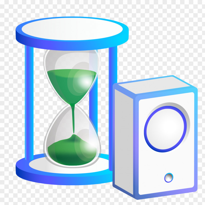 Hourglass And Sound Stopwatch Clip Art PNG