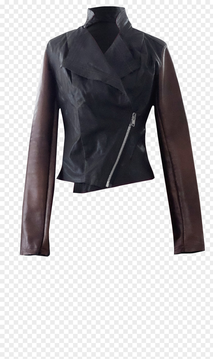 Jacket Leather Collar Coat PNG