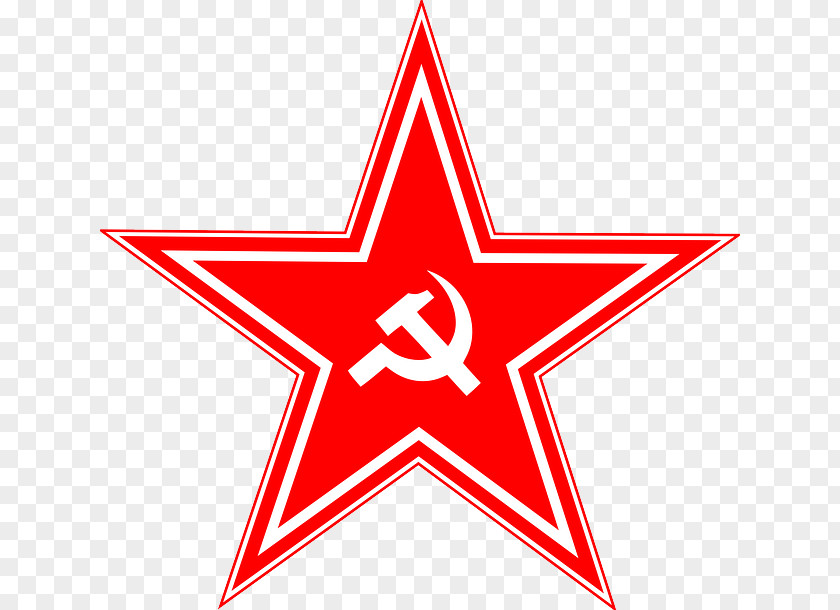 Red Star Logo Soviet Union Hammer And Sickle Russian Revolution Clip Art PNG