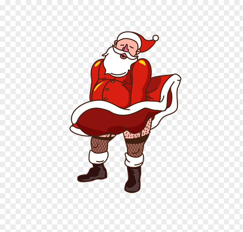 Santa Claus Cartoon Christmas Illustration PNG