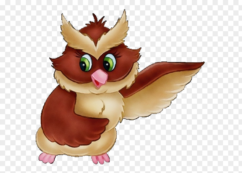 Wing Figurine Owl Chicken Beak Cartoon PNG