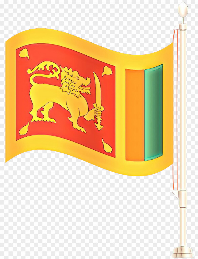 Banner Yellow Flag Cartoon PNG