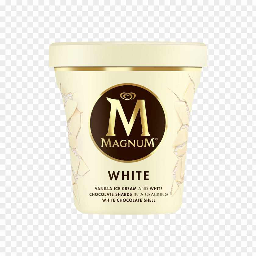 Creme Brulee Magnum Ice Cream Tub White Chocolate PNG