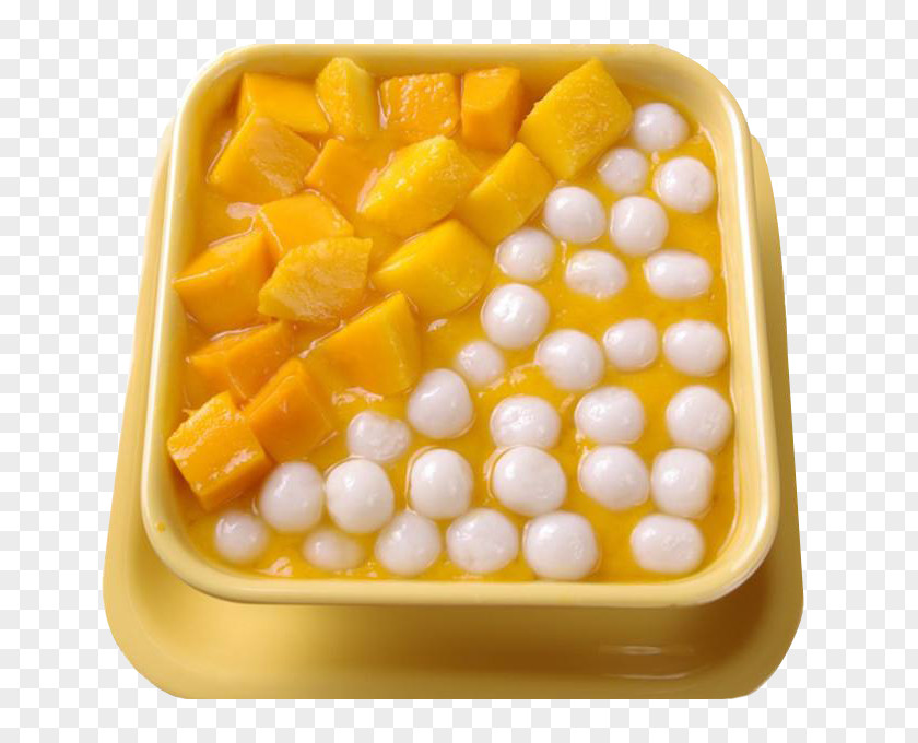 A Bowl Of Mango And Sweet Assorted Cold Dishes Ice Cream Guangdong Vegetarian Cuisine Fruit PNG