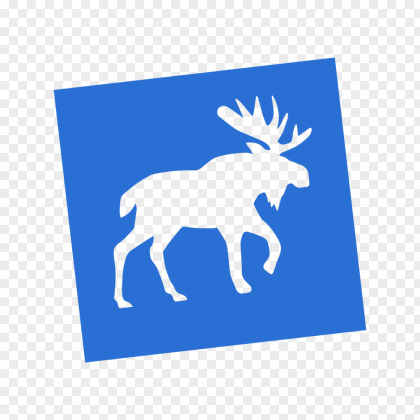 Blue Moose Reindeer Logo Snag Volleyball PNG