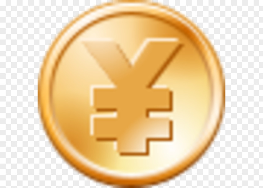 Coin Japanese Yen Sign Clip Art PNG