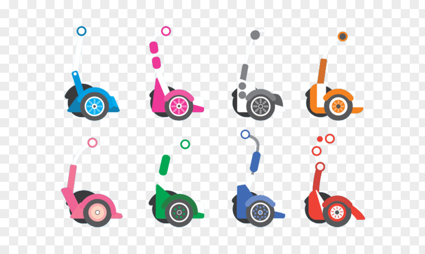 Convenient Smart Scooter Effort Car Euclidean Vector PNG