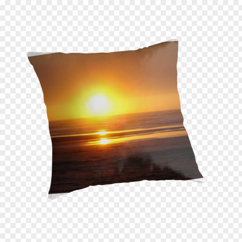 Red Sunset Throw Pillows Cushion Rectangle PNG